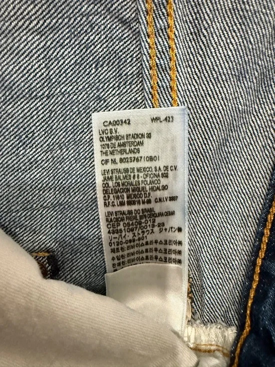 Levi’s 501 XX Men’s Jeans W31 L32 Dark Wash Button Fly Straight Leg Denim - Picture 5 of 12
